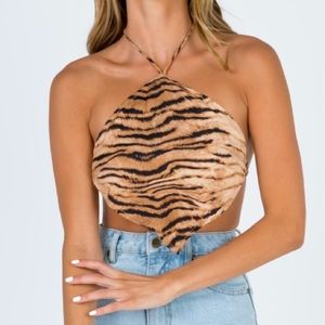 Princess Polly Eye Of The Tiger Scarf Top
